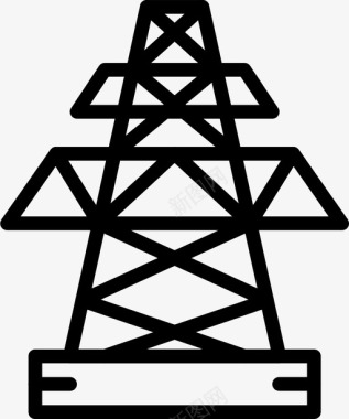 电杆建筑塔架图标图标