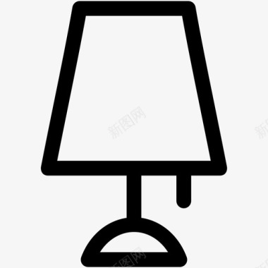 台灯卧室灯床头灯图标图标