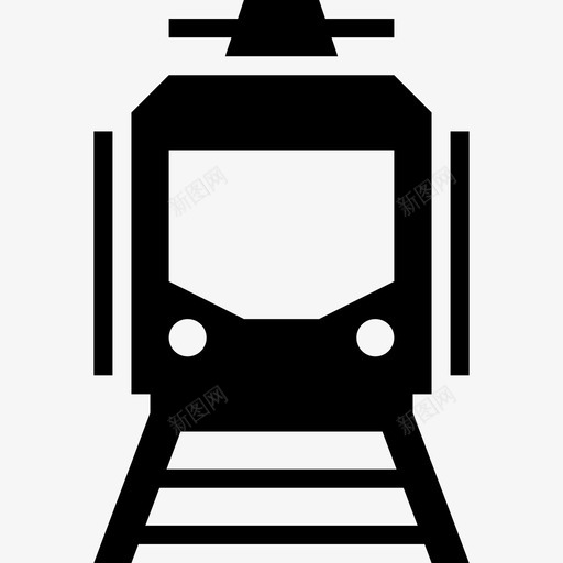 轻轨列车公共运输图标svg_新图网 https://ixintu.com 公共 轻轨列车 运输 运输和物流标志