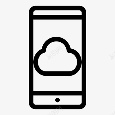移动电话云移动电话iphone图标图标