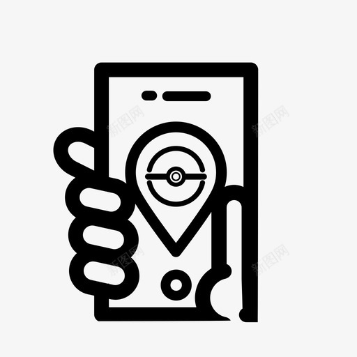 pokemongo应用程序捕获图标svg_新图网 https://ixintu.com pikachu pokemongo pokemon停止 应用程序 捕获 游戏