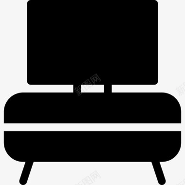 电视台娱乐系统家具图标图标