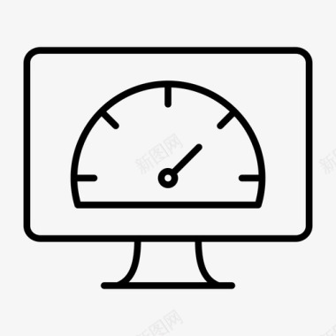 监视器速度表计算机计算机显示器图标图标