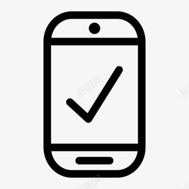 接受智能手机批准iphone图标图标