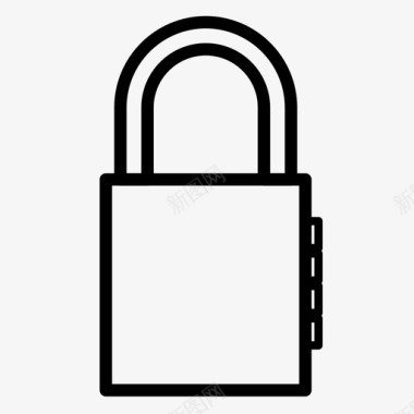 密码锁锁挂锁图标图标