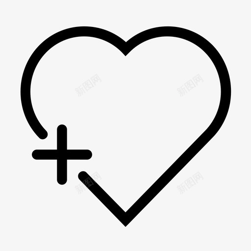 心脏病医院加心脏心脏加图标svg_新图网 https://ixintu.com 加心脏 心脏加 心脏病医院