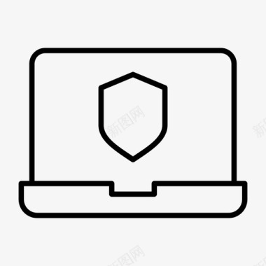 安全笔记本笔记本电脑接口笔记本电脑屏幕图标图标
