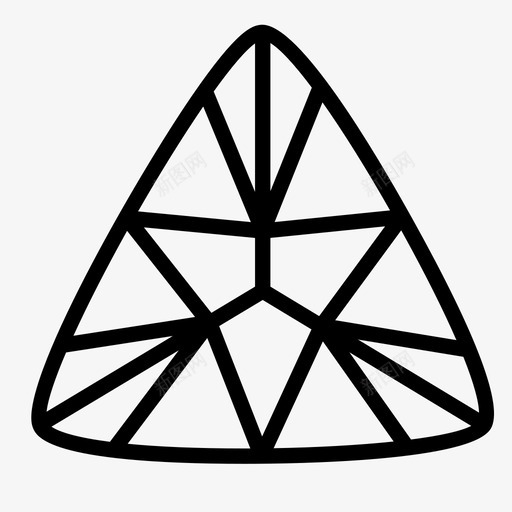 万亿钻石宝石三角形图标svg_新图网 https://ixintu.com 万亿钻石 三角形 宝石