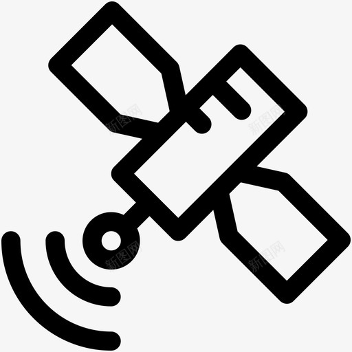 卫星像素外部限制图标svg_新图网 https://ixintu.com 互联网可爱图标 互联网联网 传输 信号 像素 卫星 外部限制 工作流 空间 管理 网络