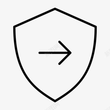 下一个盾防病毒安全徽章图标图标