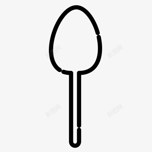 勺子餐具吃的图标svg_新图网 https://ixintu.com 勺子 厨房图标 吃的 食物 餐具 饭
