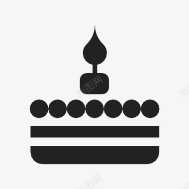 蛋糕蜡烛糖果图标图标