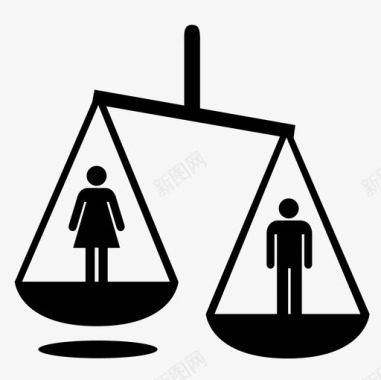 性别歧视性别正义图标图标