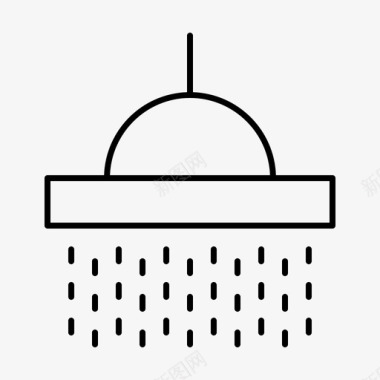 淋浴设备家具图标图标