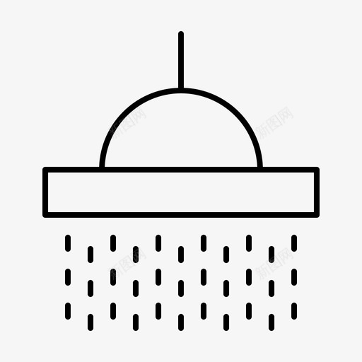 淋浴设备家具图标svg_新图网 https://ixintu.com 客房 室内 家具 家居 淋浴 设备