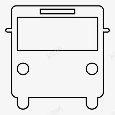 巴士巴士车旅行图标图标