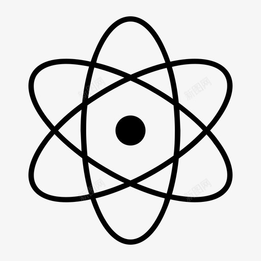 物理学原子分子图标svg_新图网 https://ixintu.com 分子 原子 四门科学 物理学 科学 粒子