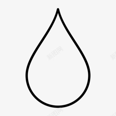 水薄水滴液体图标图标