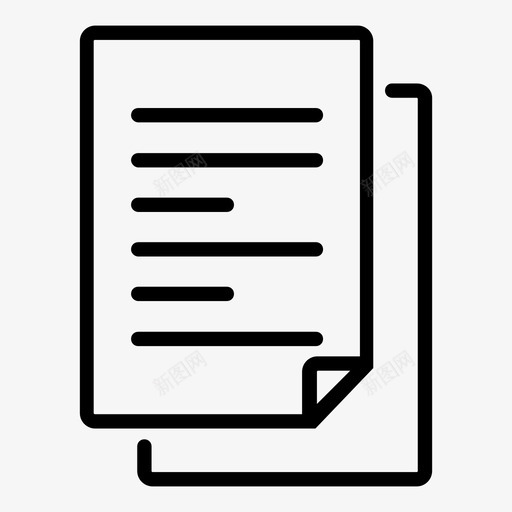 合同副本文件图标svg_新图网 https://ixintu.com 副本 印刷品 合同 商务 图像 文件