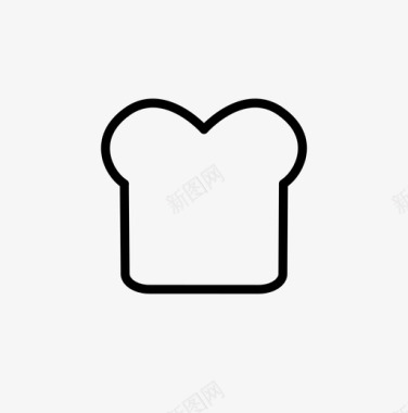 面包早餐切片面包图标图标