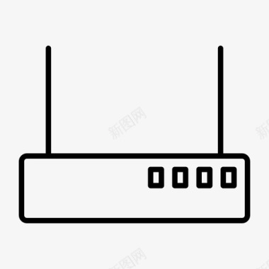 调制解调器连接互联网图标图标