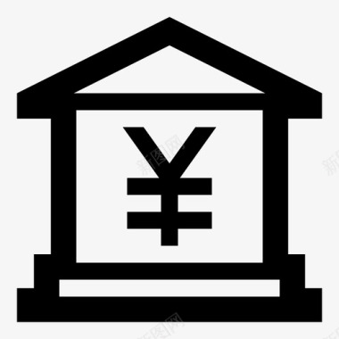 日元银行货币兑换图标图标