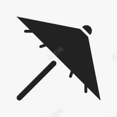伞鸡尾酒饮料图标图标