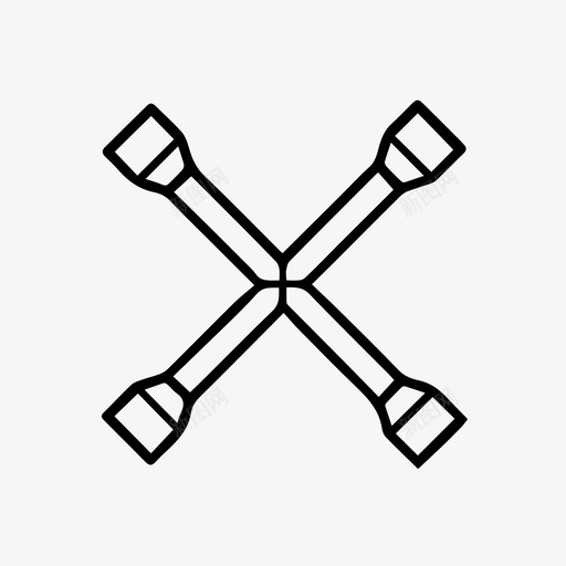 扳手机修工修理工图标svg_新图网 https://ixintu.com 修理工 工具 扳手 机修工 汽车配件