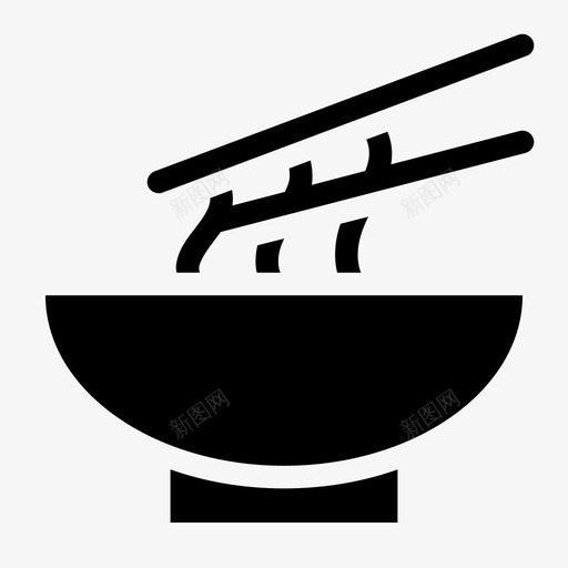 面条中式排骨图标svg_新图网 https://ixintu.com 中式 排骨 棍子 面条 食物 食物字形