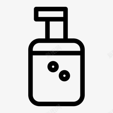 肥皂分配器瓶子塑料图标图标
