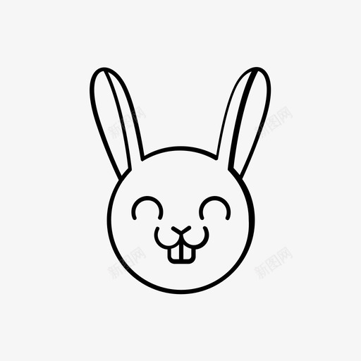 兔子动物小兔子图标svg_新图网 https://ixintu.com 兔子 动物 宠物 小兔子