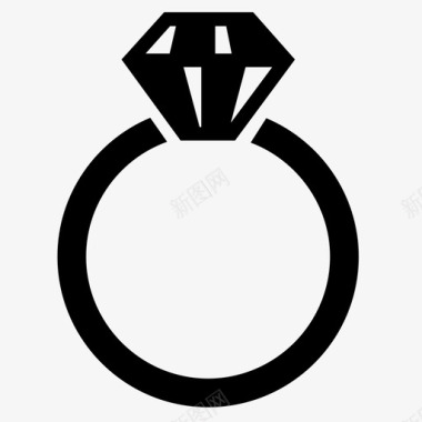 钻戒订婚珠宝图标图标