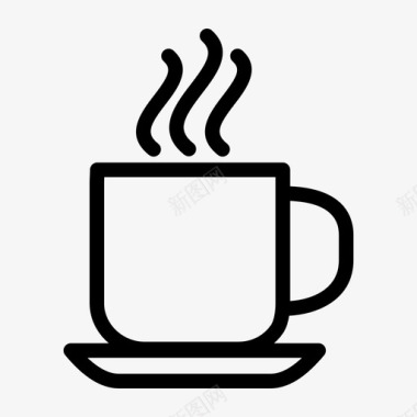 咖啡杯饮料咖啡泡沫图标图标