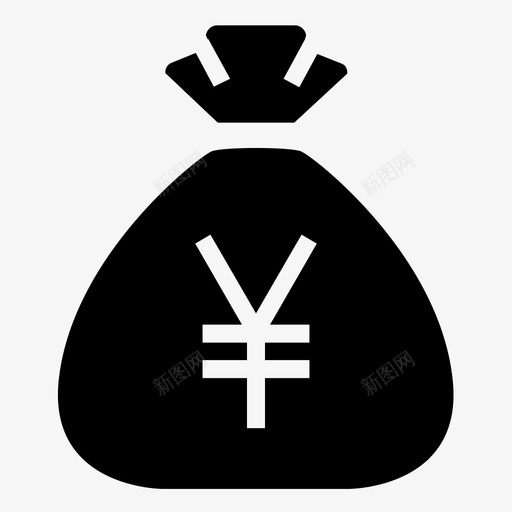 钱袋日元1货币图标svg_新图网 https://ixintu.com 1 货币 金融 金融和中小企业 钱袋日元
