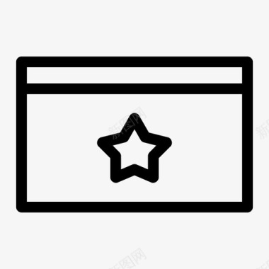 浏览器收藏夹收藏夹应用程序明星图标图标