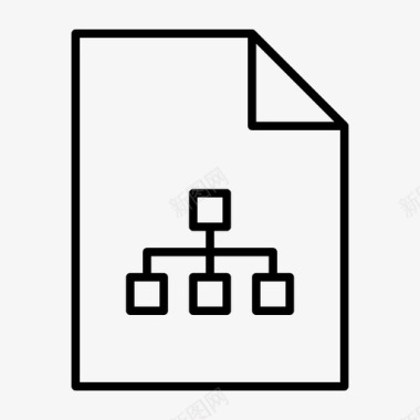 文件结构文件页文件纸图标图标