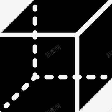 立方体图表线条图标图标