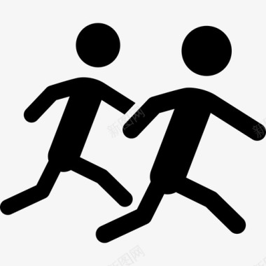 跑步者体育体育图标图标