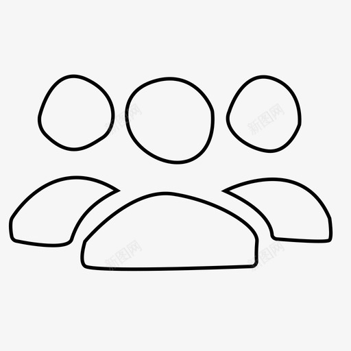 团体朋友合作图标svg_新图网 https://ixintu.com 合作 同事 团体 少人 朋友