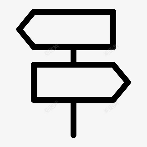 路标交通道路图标svg_新图网 https://ixintu.com 交通 交通媒介 路标 道路