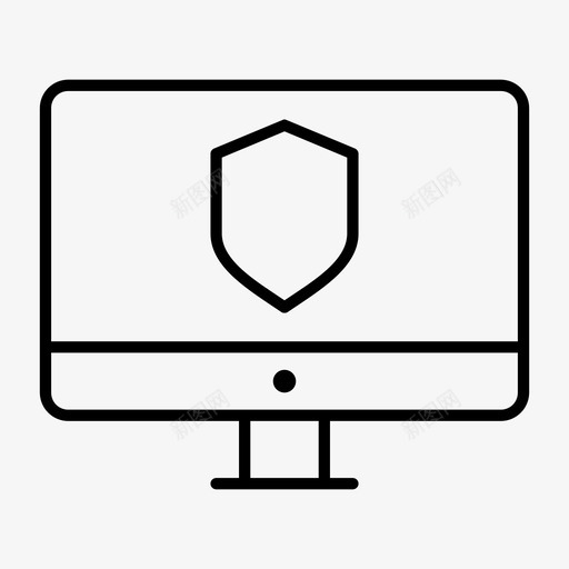 安全计算机监视器dekstopimac图标svg_新图网 https://ixintu.com dekstop imac led显示器 安全计算机监视器 屏幕 屏幕警告 监视器