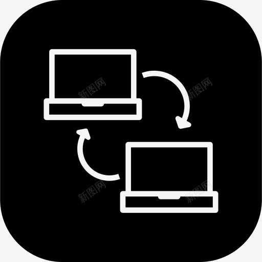传输连接数据图标svg_新图网 https://ixintu.com 传输 共享 数据 无线 笔记本电脑 联网和共享瓦片的区别 连接