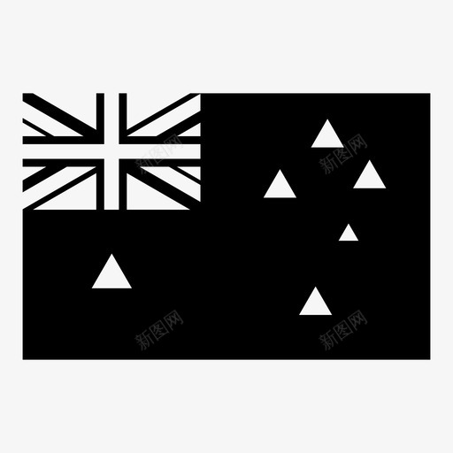 澳大利亚国家国旗图标svg_新图网 https://ixintu.com 几何体 国家 国旗 澳大利亚 身份