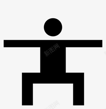男人伸展运动开放图标图标