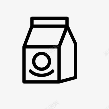 牛奶盒饮料果汁图标图标