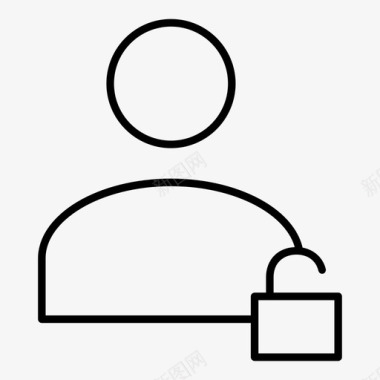 解锁的用户配置文件manpeople图标图标