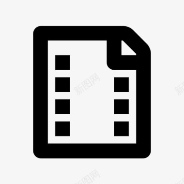 视频文件文档胶片图标图标