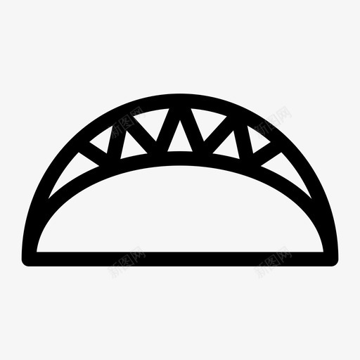 玉米卷食物膳食图标svg_新图网 https://ixintu.com 墨西哥 玉米卷 膳食 贝壳 食物 食物介质