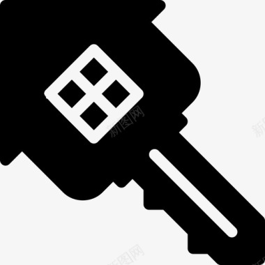 房子钥匙锁保护图标图标