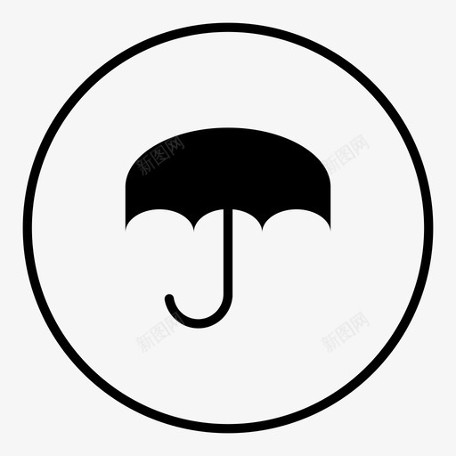 雨伞秋日保护伞图标svg_新图网 https://ixintu.com 秋日保护伞 雨伞